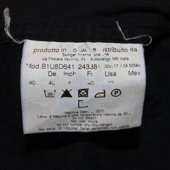 Versus Versace VINTAGE Black Long Sleeve Button-Down Shirt Men's Size 40 - Picture 10 of 10